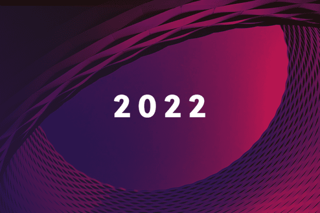 burgundy shapes with year 2022